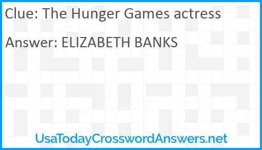 The Hunger Games actress Answer