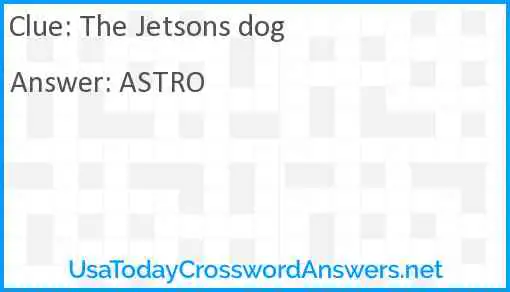 The Jetsons' dog Answer