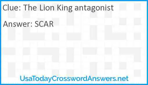 The Lion King antagonist Answer