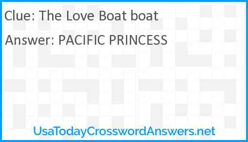 The Love Boat boat Answer