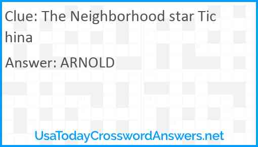 The Neighborhood star Tichina Answer