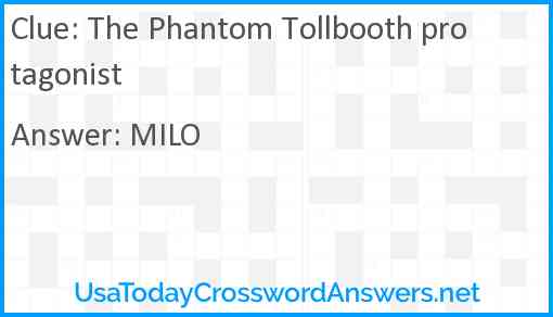 The Phantom Tollbooth protagonist Answer