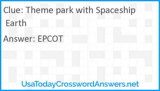 Theme park with Spaceship Earth Answer