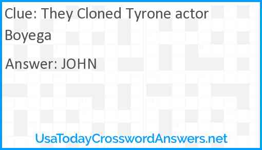 They Cloned Tyrone actor Boyega Answer