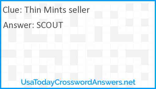 Thin Mints seller Answer