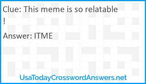 This meme is so relatable! Answer