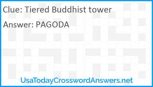 Tiered Buddhist tower Answer