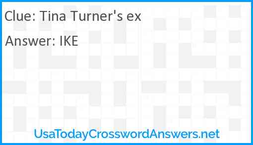 Tina Turner's ex Answer