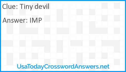 Tiny devil Answer