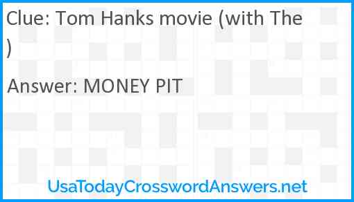 Tom Hanks movie (with The) Answer