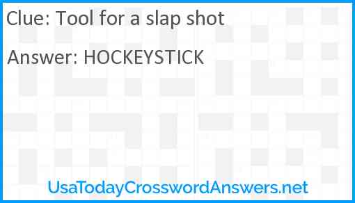 Tool for a slap shot Answer