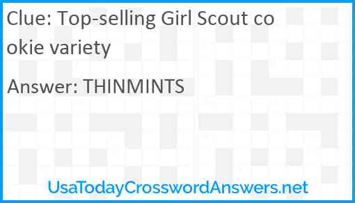 Top-selling Girl Scout cookie variety Answer