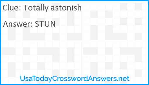 Totally astonish Answer