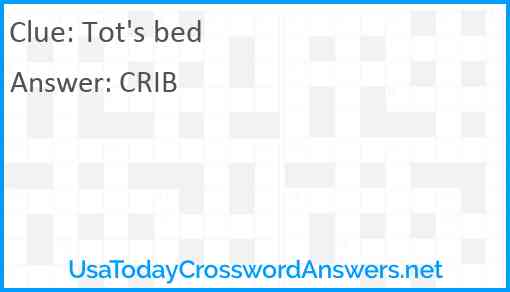 Tot's bed Answer