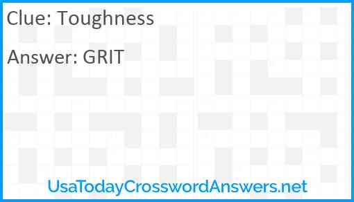 Toughness Answer