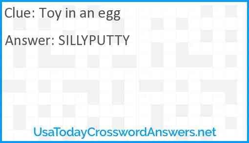 Toy in an egg Answer