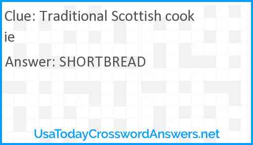 Traditional Scottish cookie Answer