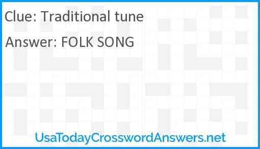 Traditional tune Answer