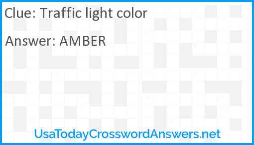 Traffic light color Answer