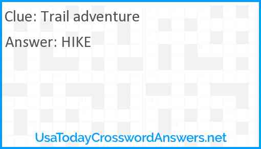 Trail adventure Answer