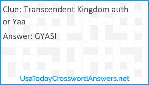 Transcendent Kingdom author Yaa Answer