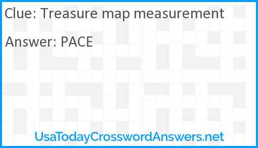 Treasure map measurement Answer