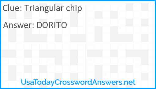 Triangular chip Answer