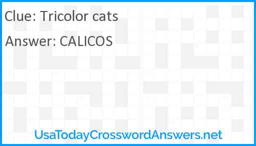 Tricolor cats Answer