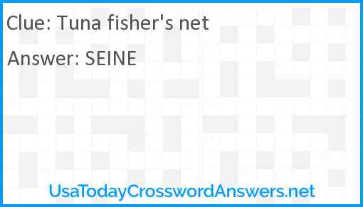 Tuna fisher's net Answer