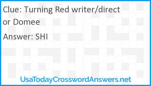 Turning Red writer/director Domee Answer