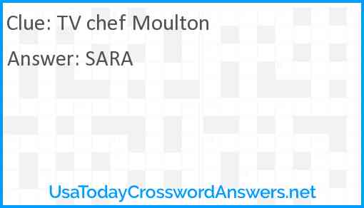 TV chef Moulton Answer