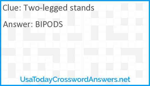 Two-legged stands Answer