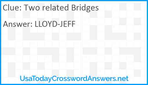 Two related Bridges Answer