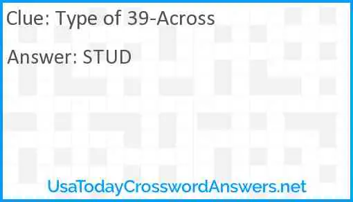 Type of 39-Across Answer