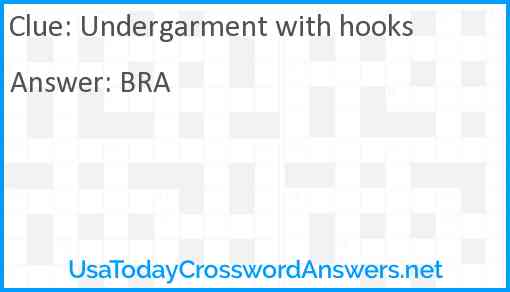 Undergarment with hooks Answer