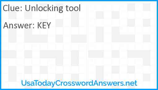 Unlocking tool Answer