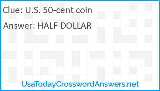 U.S. 50-cent coin Answer