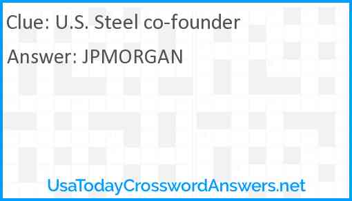 U.S. Steel co-founder Answer