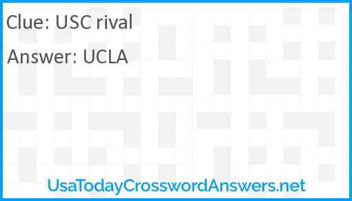 USC rival Answer