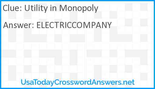 Utility in Monopoly Answer