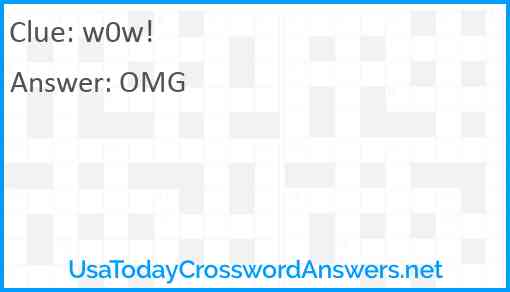 w0w! Answer