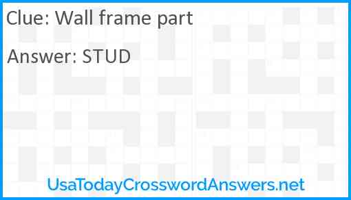 Wall frame part Answer