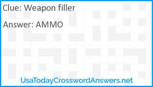 Weapon filler Answer