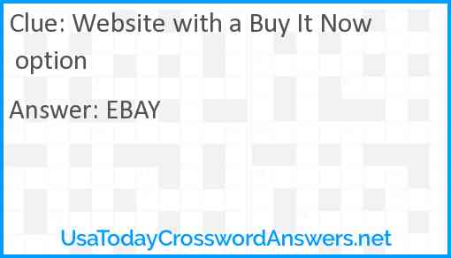 Website with a Buy It Now option Answer