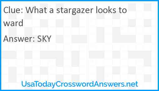 What a stargazer looks toward Answer