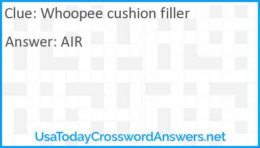 Whoopee cushion filler Answer