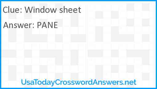 Window sheet Answer