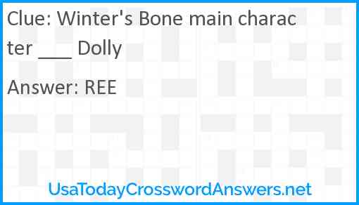 Winter's Bone main character ___ Dolly Answer