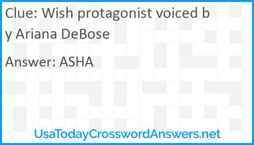 Wish protagonist voiced by Ariana DeBose Answer