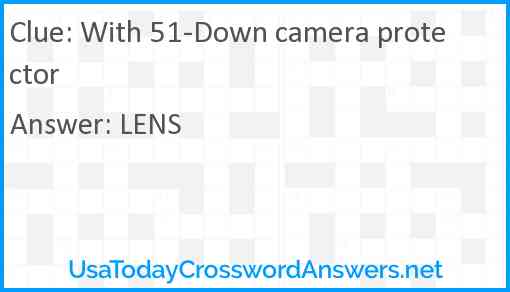 With 51-Down camera protector Answer